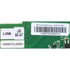 MAIN PARA TV LG / NUMERO DE PARTE 1409073M / 5800-A6M630-0P20 / 60E510 MAIN / 1409073LA0551 / MODELO 60LB5200